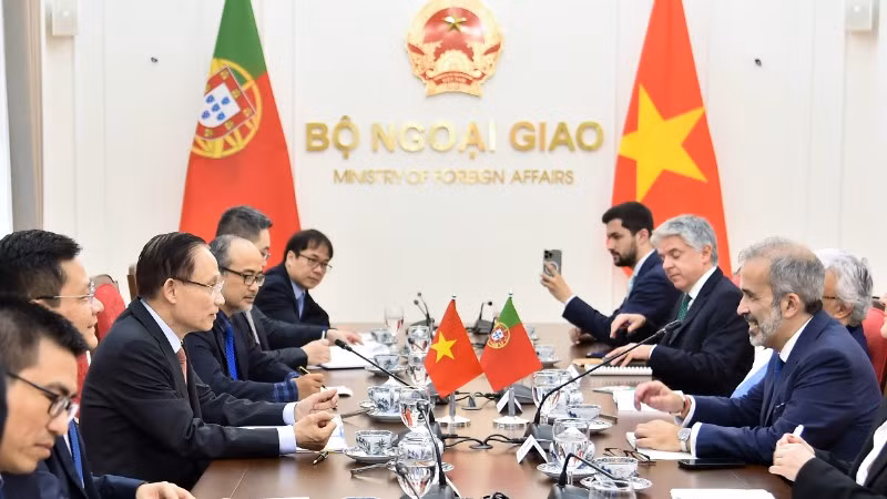 Quang cảnh cuộc hội đàm. (Ảnh: Bộ Ngoại giao)