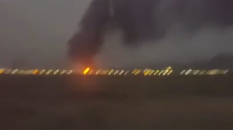 Hình ảnh khói bốc lên từ cơ sở hạt nhân tại Natanz, Iran. (Nguồn: Press TV)