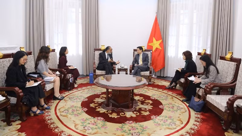 Quang cảnh buổi tiếp. (Ảnh: Bộ Ngoại giao)