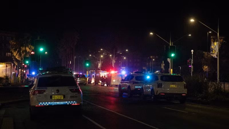 Hiện trường vụ xả súng ở Sydney, Australia, ngày 14/12/2025. (Ảnh: THX/TTXVN)