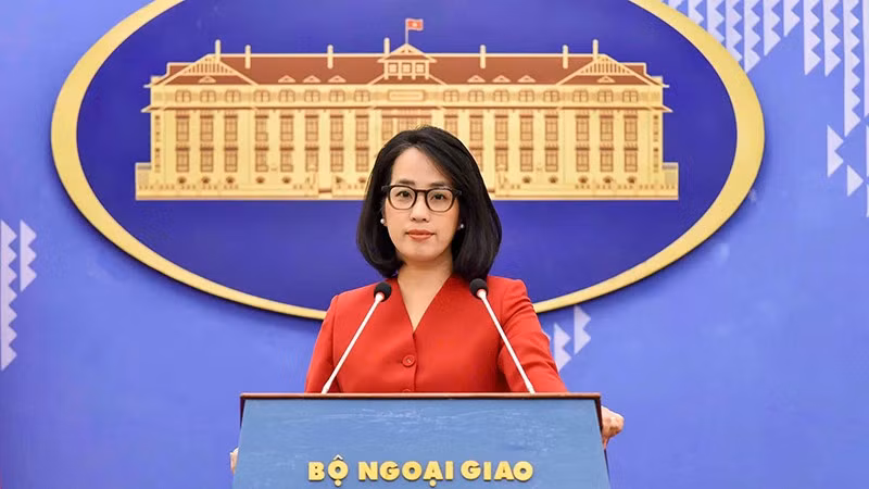 Người phát ngôn Bộ Ngoại giao Việt Nam Phạm Thu Hằng.