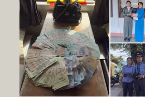 Số tài sản bỏ quên trên tàu được tổ tàu SE9 tiếp nhận và trả lại khách bỏ quên.