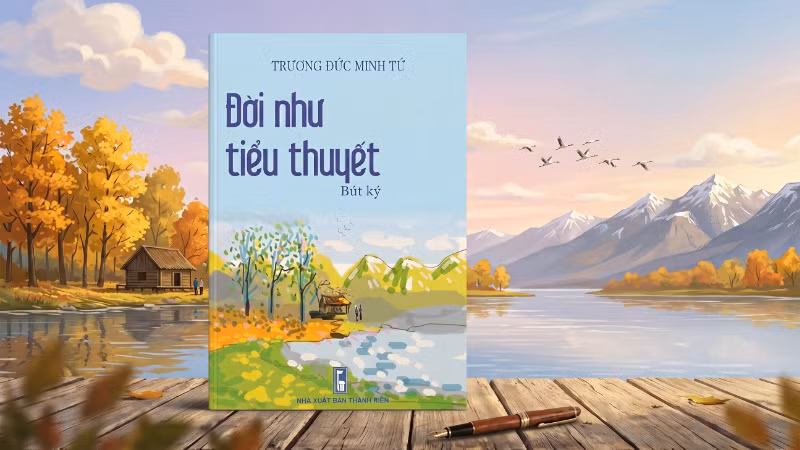 Bìa tác phẩm "Đời như tiểu thuyết" của tác giả Trương Đức Minh Tứ.