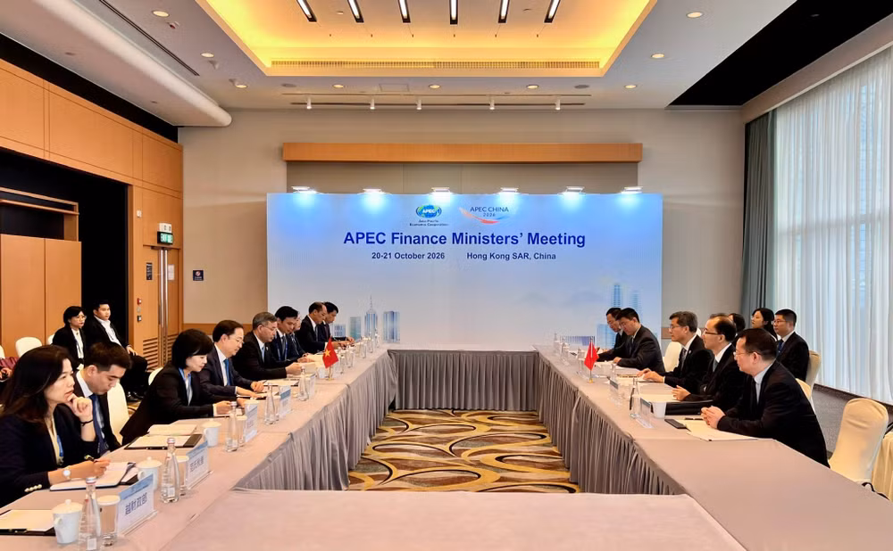 Quang cảnh buổi làm việc giữa đoàn công tác Bộ Tài chính Việt Nam và Bộ Tài chính Trung Quốc. (Ảnh: Bộ Tài chính)