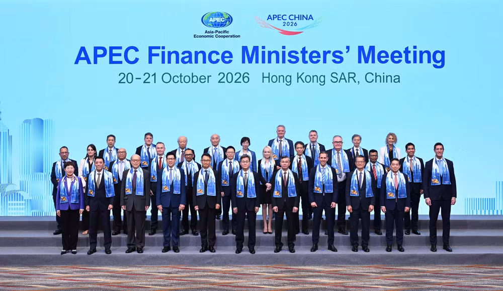 Hội nghị Bộ trưởng Tài chính APEC lần thứ 33 (FMM 2026) đã chính thức diễn ra tại Hồng Công (Trung Quốc) trong 2 ngày từ 20-21/10. (Ảnh: Bộ Tài chính)