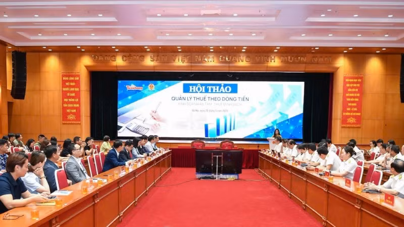 Toàn cảnh Hội thảo "Quản lý thuế theo dòng tiền" tổ chức ngày 20/5.