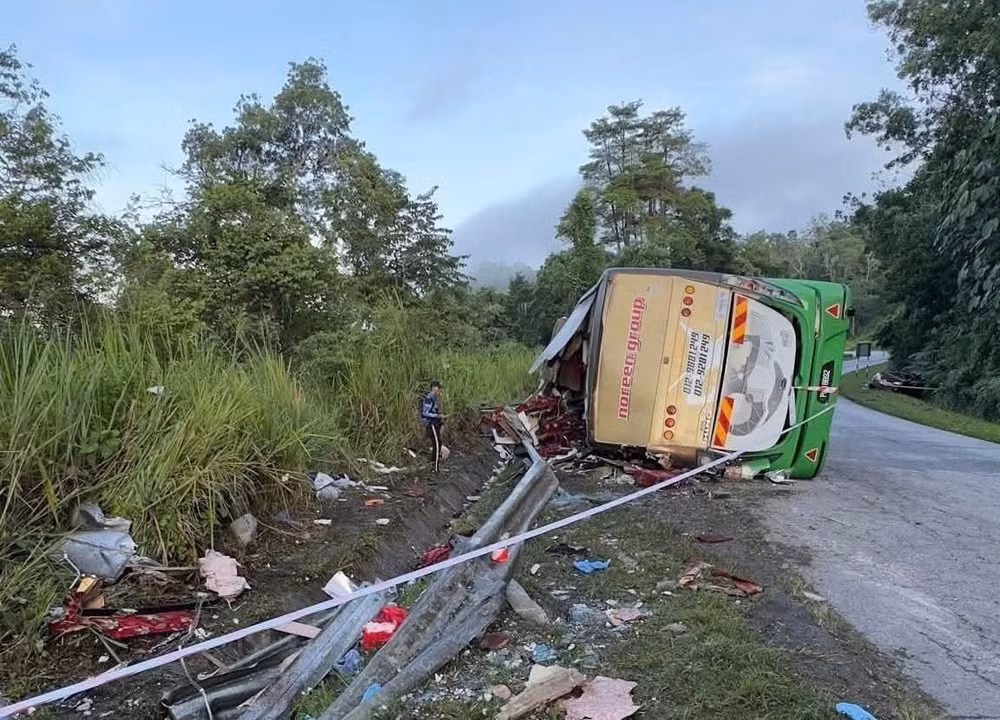 Ảnh hiện trường vụ tai nạn. (THX)