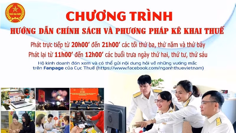Cục Thuế đang triển khai chương trình hướng dẫn về chính sách và hỗ trợ phương pháp kê khai thuế.