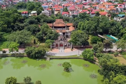 Đình Ngự triều Di quy trong quần thể Di tích quốc gia đặc biệt Thành cổ Cổ Loa, Hà Nội. (Ảnh GIANG NAM)