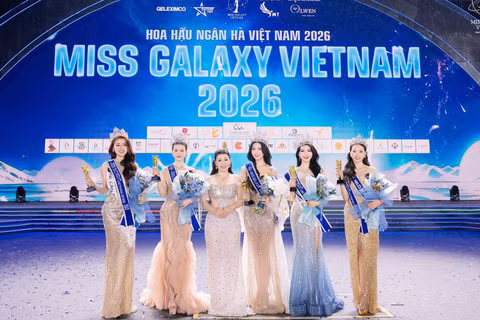 Tốp 5 cuộc thi Miss Galaxy Vietnam 2026. (Ảnh: Ban tổ chức cung cấp)