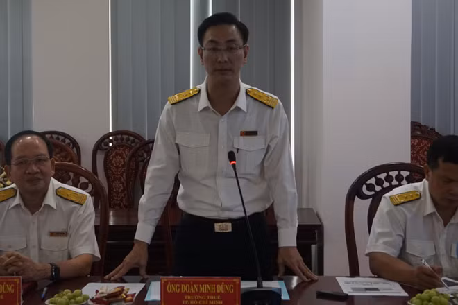 Trưởng Thuế Thành phố Hồ Chí Minh Đoàn Minh Dũng. (Ảnh: Anh Tuấn)