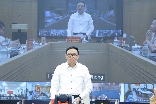 Phó Chủ tịch Ủy ban nhân dân thành phố Hải Phòng Đào Trọng Đức làm Tổ trưởng Tổ công tác rà soát, nghiên cứu sắp xếp đơn vị hành chính cấp xã trên địa bàn thành phố Hải Phòng. (Ảnh: XUÂN TRƯỜNG)