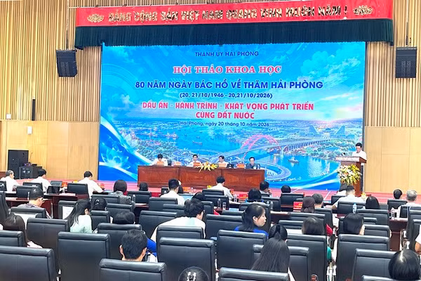Quang cảnh hội thảo. (Ảnh: XUÂN TRƯỜNG)