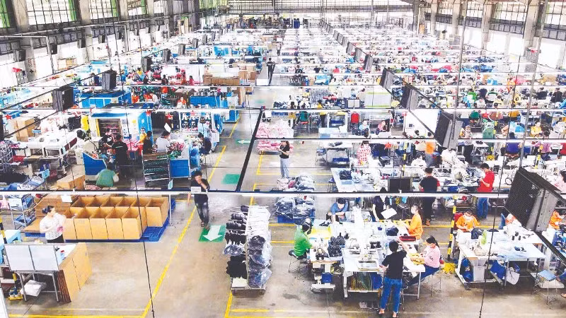 Xưởng sản xuất da giày thuộc Tập đoàn Thái Bình Shoes.