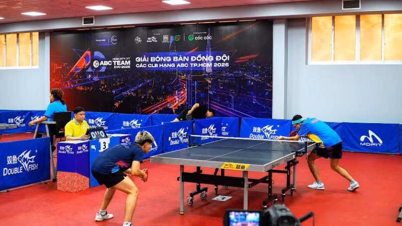 Giải Bóng bàn đồng đội các câu lạc bộ Thành phố Hồ Chí Minh năm 2026 đã xác định 4 đội xuất sắc nhất giành quyền vào bán kết.