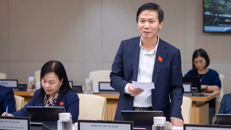Tiến sĩ Lâm Văn Đoan - Phó Chủ nhiệm Ủy ban Văn hóa và Xã hội của Quốc hội.