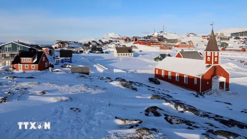 Quang cảnh thành phố Nuuk, Greenland. (Nguồn: THX/TTXVN)