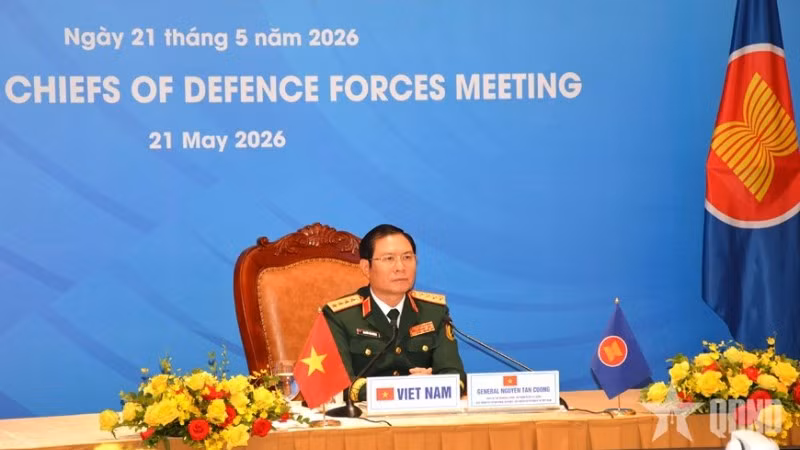 Đại tướng Nguyễn Tân Cương tham dự ACDFM-23. (Ảnh: qdnd.vn)