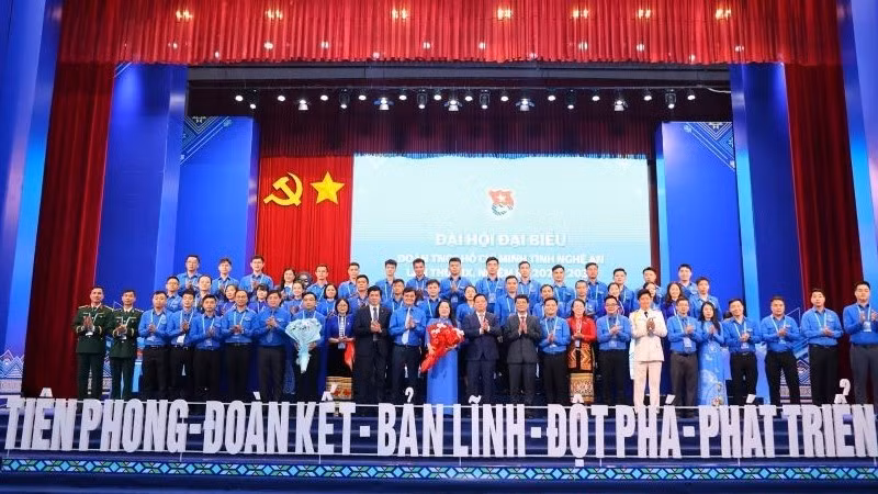 Ra mắt Ban Chấp hành Đoàn Thanh niên Cộng sản Hồ Chí Minh tỉnh Nghệ An khóa XIX, nhiệm kỳ 2025-2030.