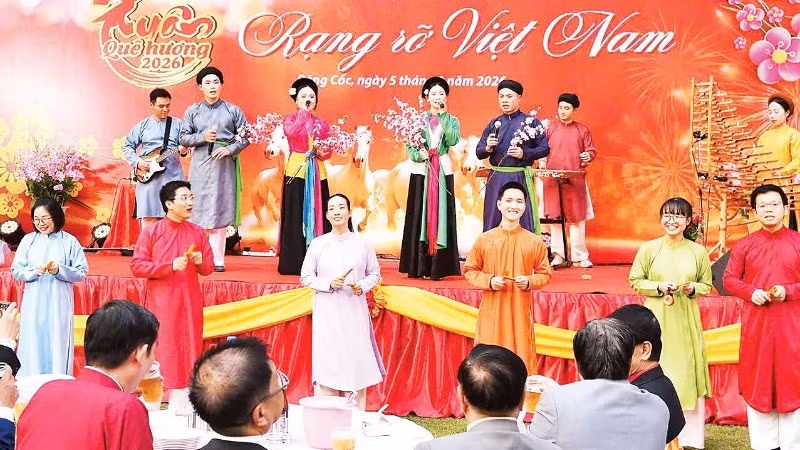Đại sứ quán Việt Nam tại Thái Lan tổ chức Xuân Quê hương gắn kết với kiều bào. (Ảnh: ĐẠI SỨ QUÁN VIỆT NAM TẠI THÁI LAN)