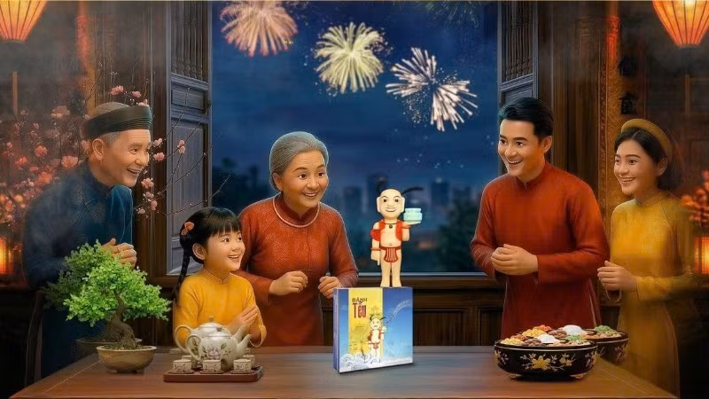 Hình tượng chú Tễu được tiếp cận như một biểu tượng văn hóa, kết tinh giữa nghệ thuật ẩm thực và những giá trị gắn với tình thân gia đình.