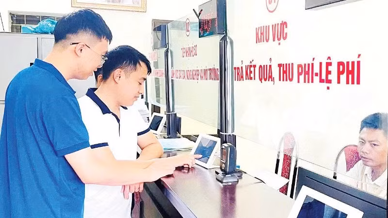 Trung tâm phục vụ hành chính công cơ sở 1, Đặc khu Cát Hải. (Ảnh: XUÂN TRƯỜNG)