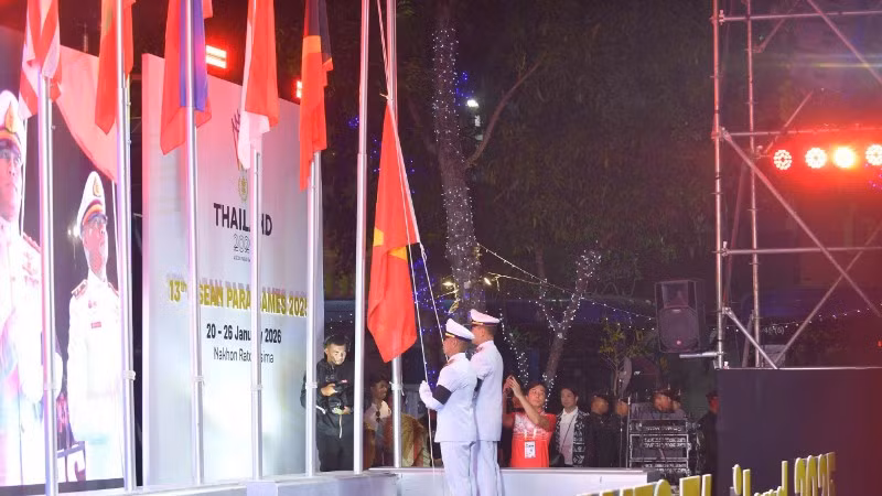 Lễ thượng cờ Đại hội Thể thao người khuyết tật Đông Nam Á lần thứ 13.