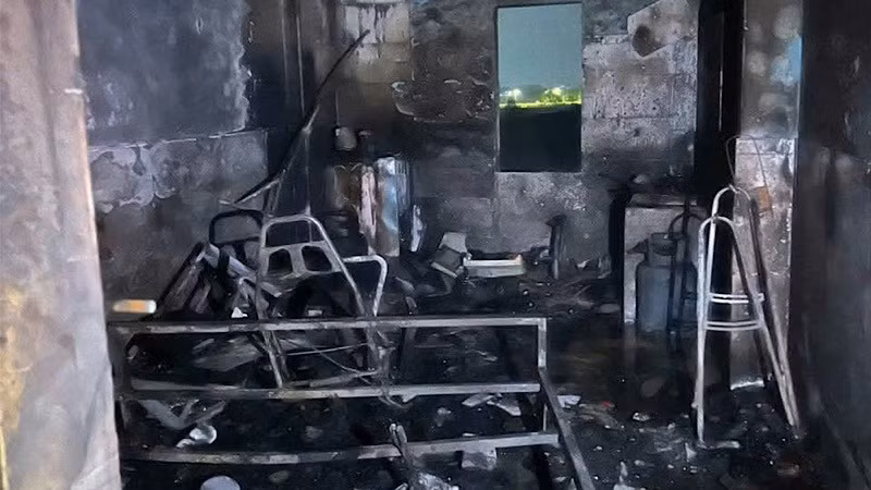 Hiện trường vụ nổ.