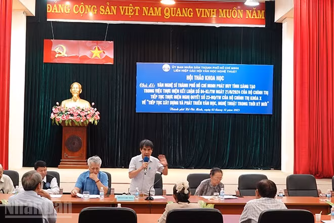 Quang cảnh hội thảo. (Ảnh:LINH BẢO).