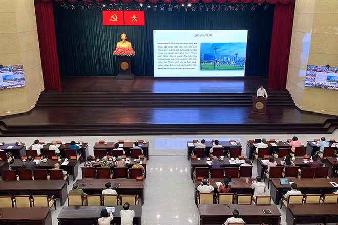 Toàn cảnh hội nghị. (Ảnh: MINH HIỆP)