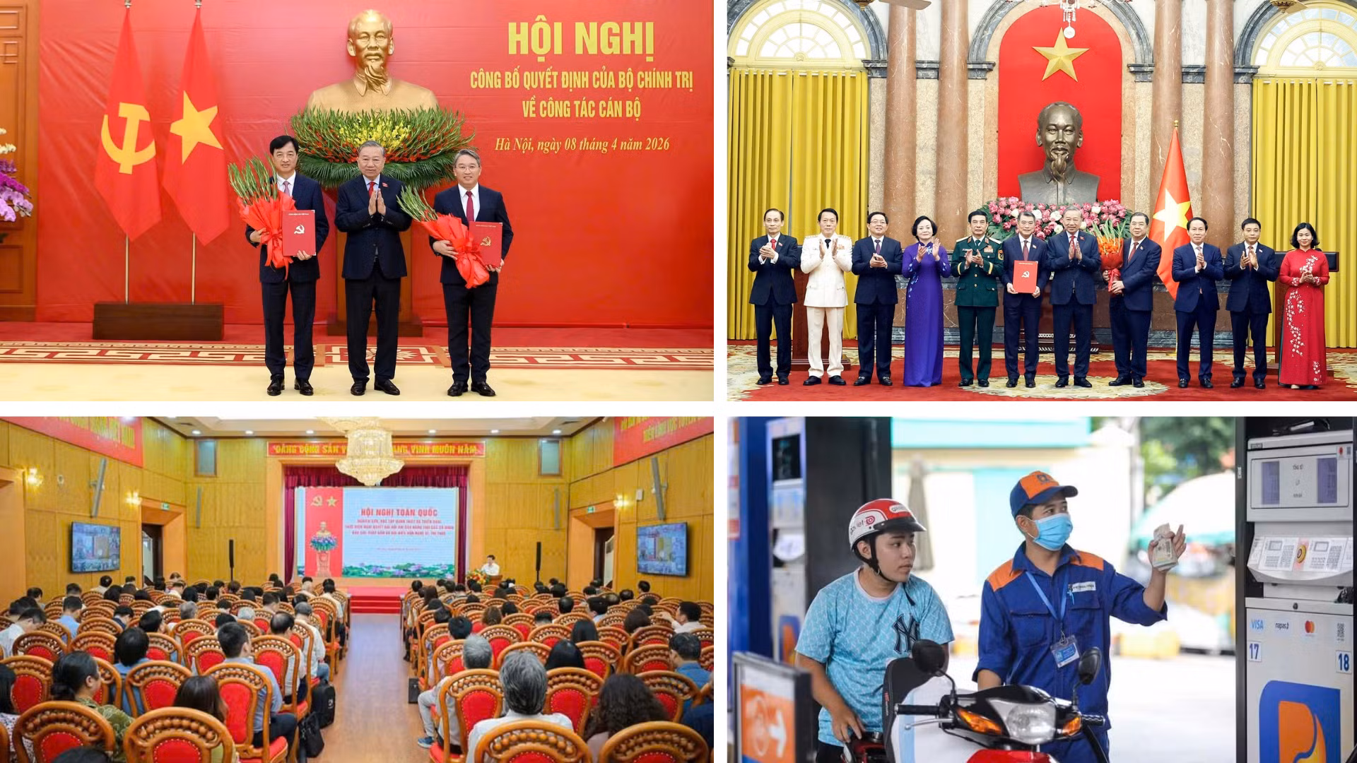 Tin nổi bật ngày 8/4: Bổ nhiệm Trưởng Ban Tổ chức Trung ương, Chánh Văn phòng Trung ương Đảng, các thành viên Chính phủ nhiệm kỳ 2026-2031