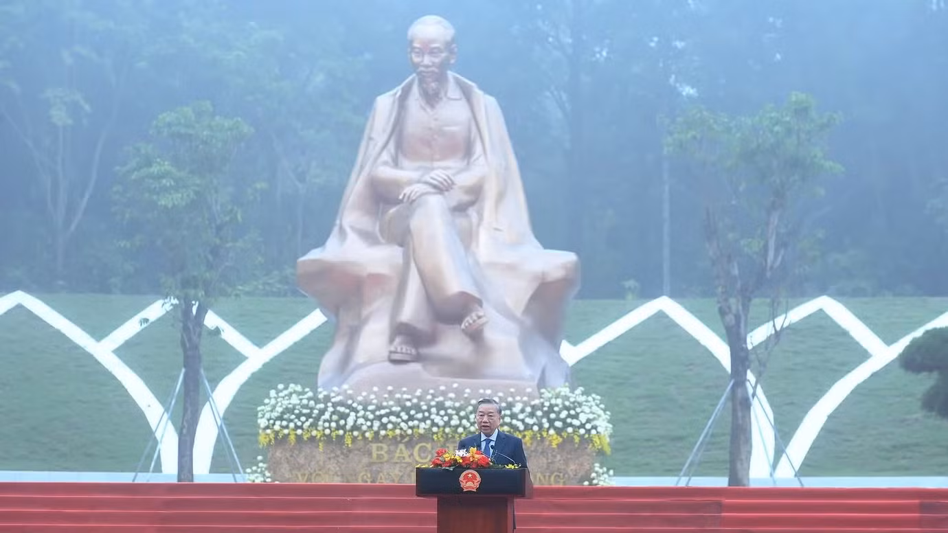 Tổng Bí thư, Chủ tịch nước Tô Lâm phát biểu tại buổi lễ. (Ảnh: ĐĂNG KHOA)