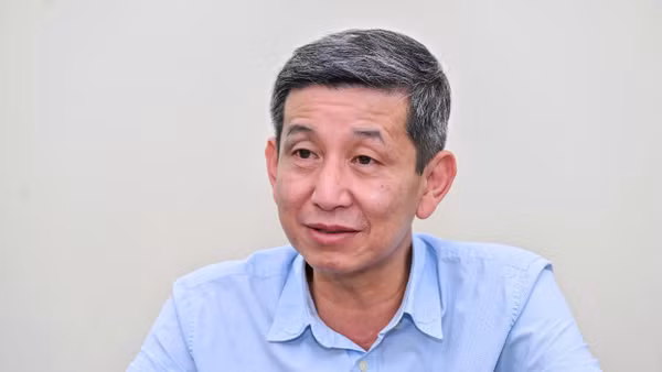 Cục trưởng Cục Thể dục Thể thao Việt Nam Nguyễn Danh Hoàng Việt chia sẻ với Nhân Dân cuối tuần sau kỳ ASIAD 20. Ảnh: Thành Đạt