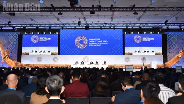 Hội nghị thường niên của IMF và WBG năm 2026 diễn ra tại Bangkok, Thái Lan. (Ảnh: XUÂN SƠN)