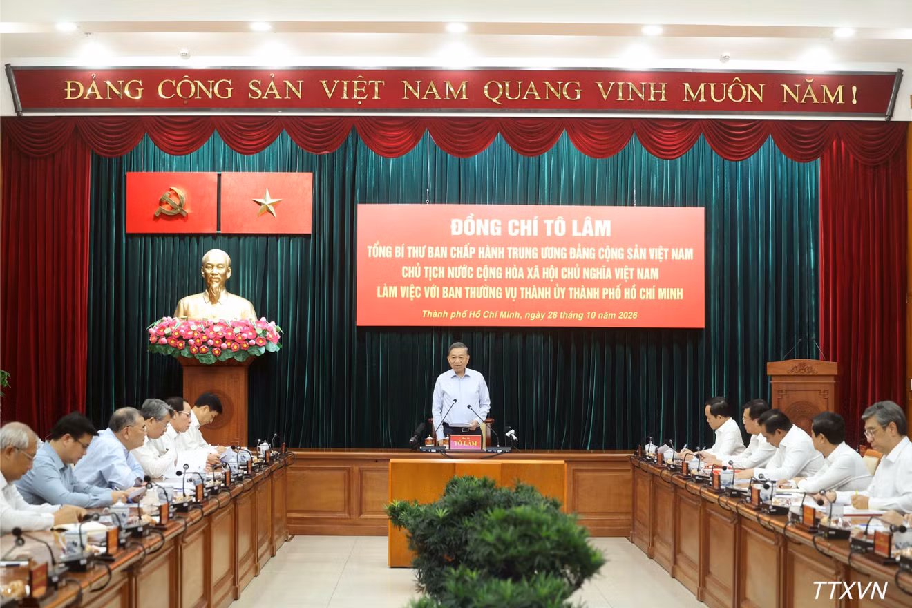 Tổng Bí thư, Chủ tịch nước Tô Lâm phát biểu chỉ đạo. (Ảnh: Thống Nhất/TTXVN)