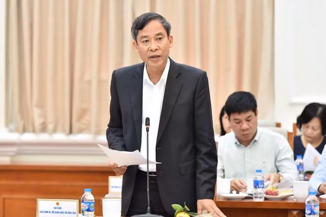 Cục trưởng Cục Nhà giáo và Cán bộ quản lý giáo dục, Bộ Giáo dục và Đào tạo Vũ Minh Đức.