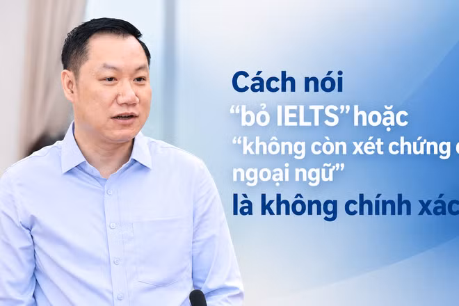 Vụ trưởng Vụ Giáo dục đại học, Bộ Giáo dục và Đào tạo Nguyễn Tiến Thảo. (Ảnh: NGUYỄN MẠNH)