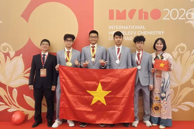 Đoàn Việt Nam tham dự Olympic Hóa học quốc tế Mendeleev (IMChO) lần thứ 60 năm 2026