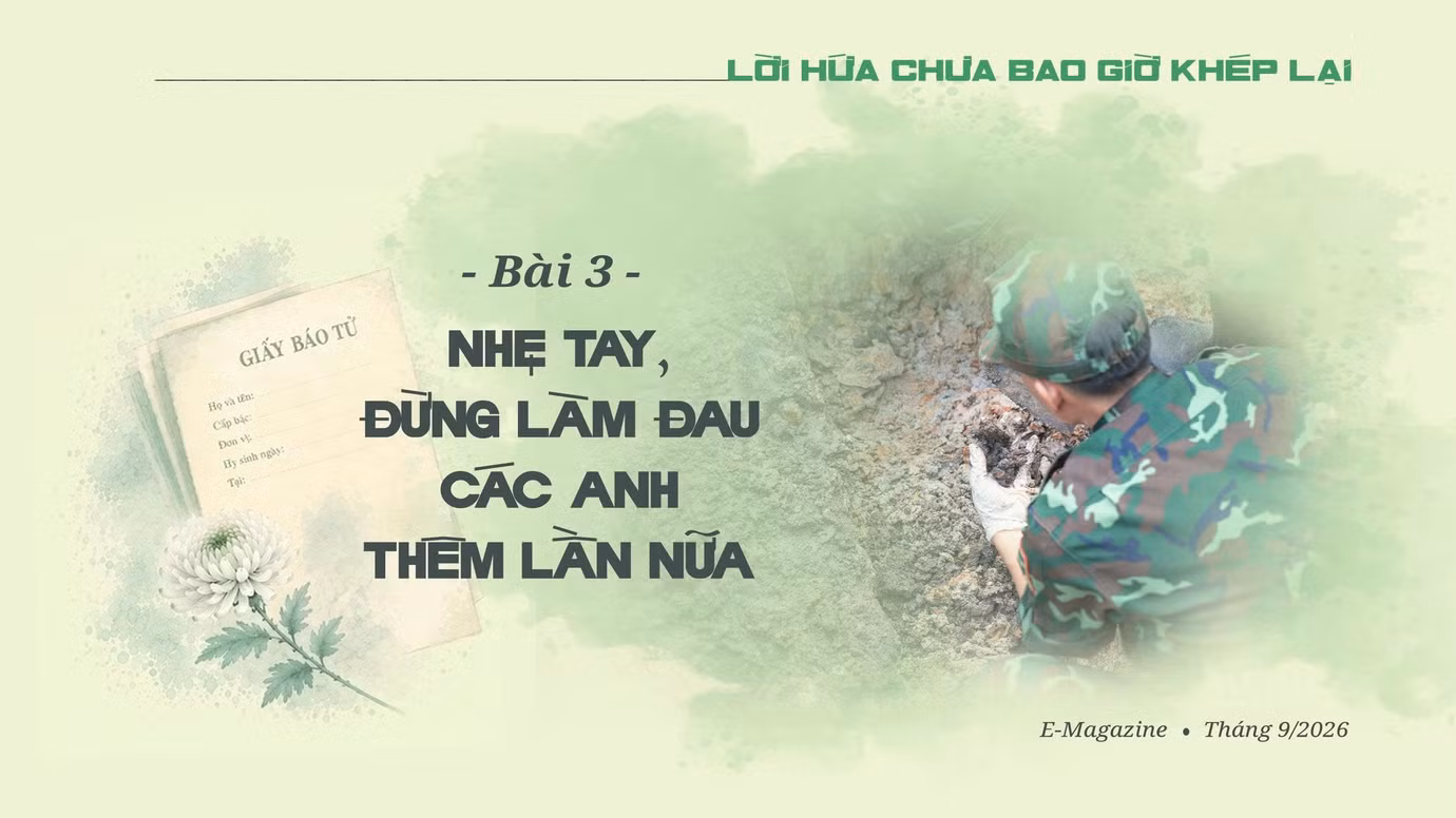 Nhẹ tay, đừng làm đau các anh thêm lần nữa
