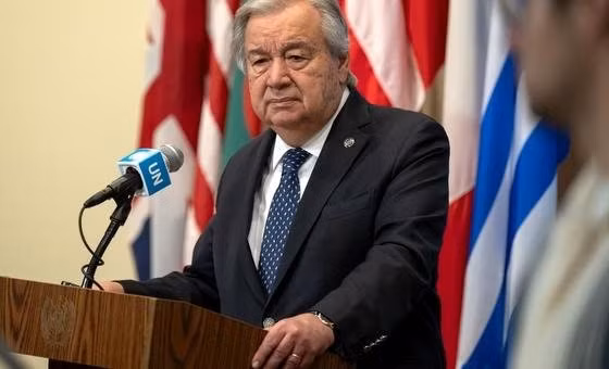 Những nỗi ưu tư hằn lên khuôn mặt Tổng Thư ký Liên hợp quốc Antonio Guterres. 