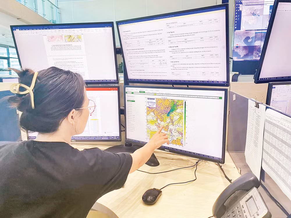 Ứng dụng trí tuệ nhân tạo trong dự báo, cảnh báo thiên tai. (Nguồn Trung tâm Dự báo Khí tượng Thủy văn quốc gia)