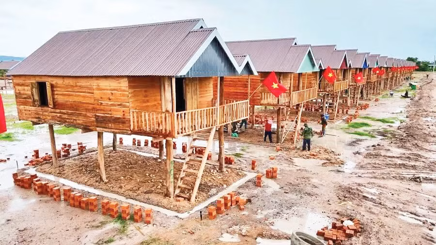 Khu tái định cư tại xã Ia Tul. Ảnh: R’Piên