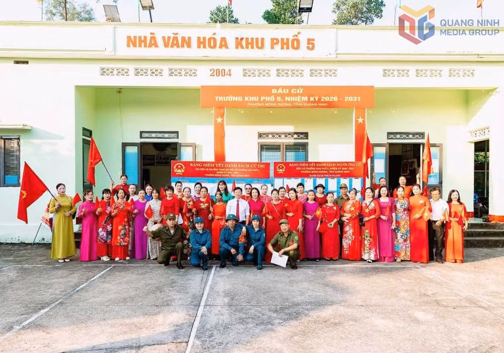 Khu 5, phường Mông Dương, hoàn thành bầu cử trưởng thôn, khu phố. 