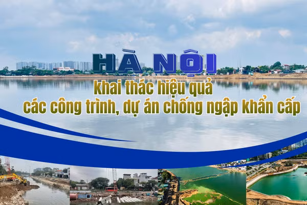 Hà Nội khai thác hiệu quả các công trình, dự án chống ngập khẩn cấp