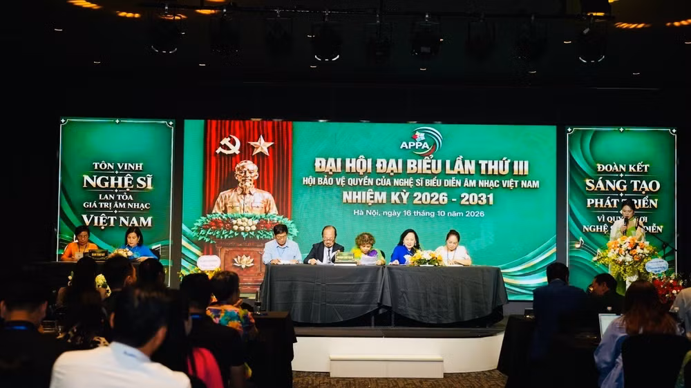 Đại hội lần thứ III đánh dấu bước phát triển mới của Hội Bảo vệ quyền của nghệ sĩ biểu diễn âm nhạc Việt Nam.