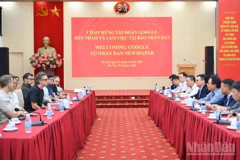 Quang cảnh buổi làm việc. (Ảnh: THẾ ĐẠI)