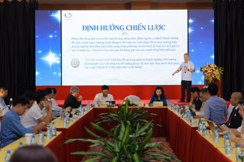 Quang cảnh buổi gặp gỡ báo chí sáng 15/10. (Ảnh: Ban tổ chức cung cấp)