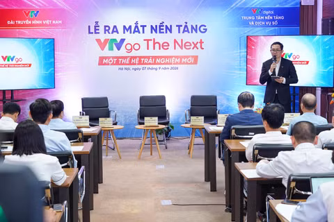 Trung tâm Nền tảng và Dịch vụ số tổ chức Lễ ra mắt nền tảng VTVgo The Next. (Ảnh: VTV)