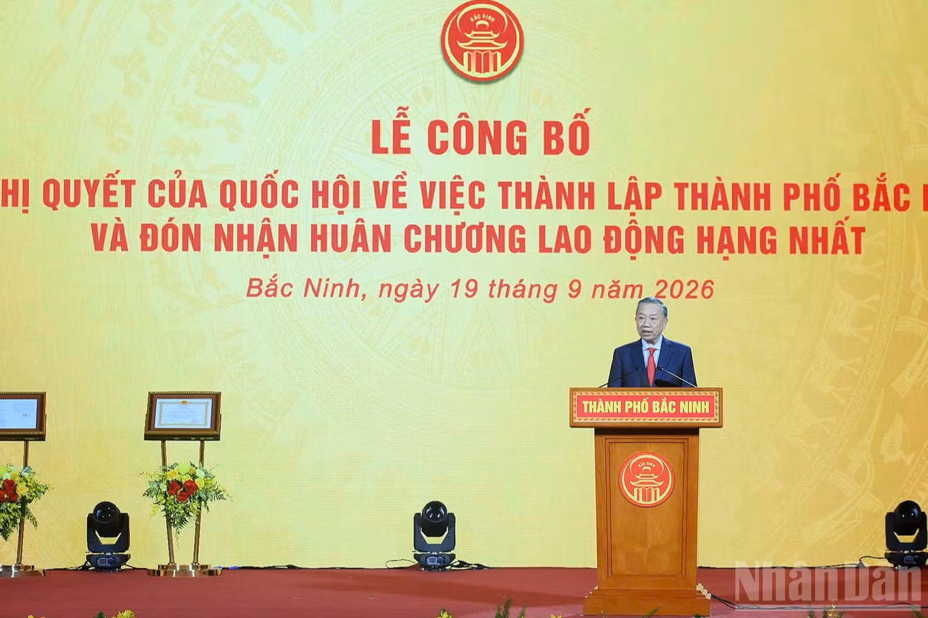 Tổng Bí thư, Chủ tịch nước Tô Lâm phát biểu tại buổi lễ. (Ảnh: ĐĂNG KHOA)
