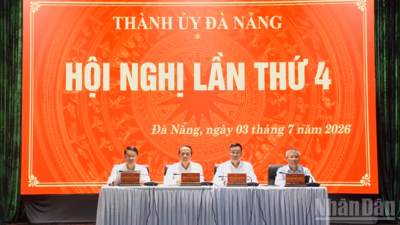 Đà Nẵng khai mạc Hội nghị Ban Chấp hành Đảng bộ thành phố lần thứ 4. (Ảnh: ANH ĐÀO)